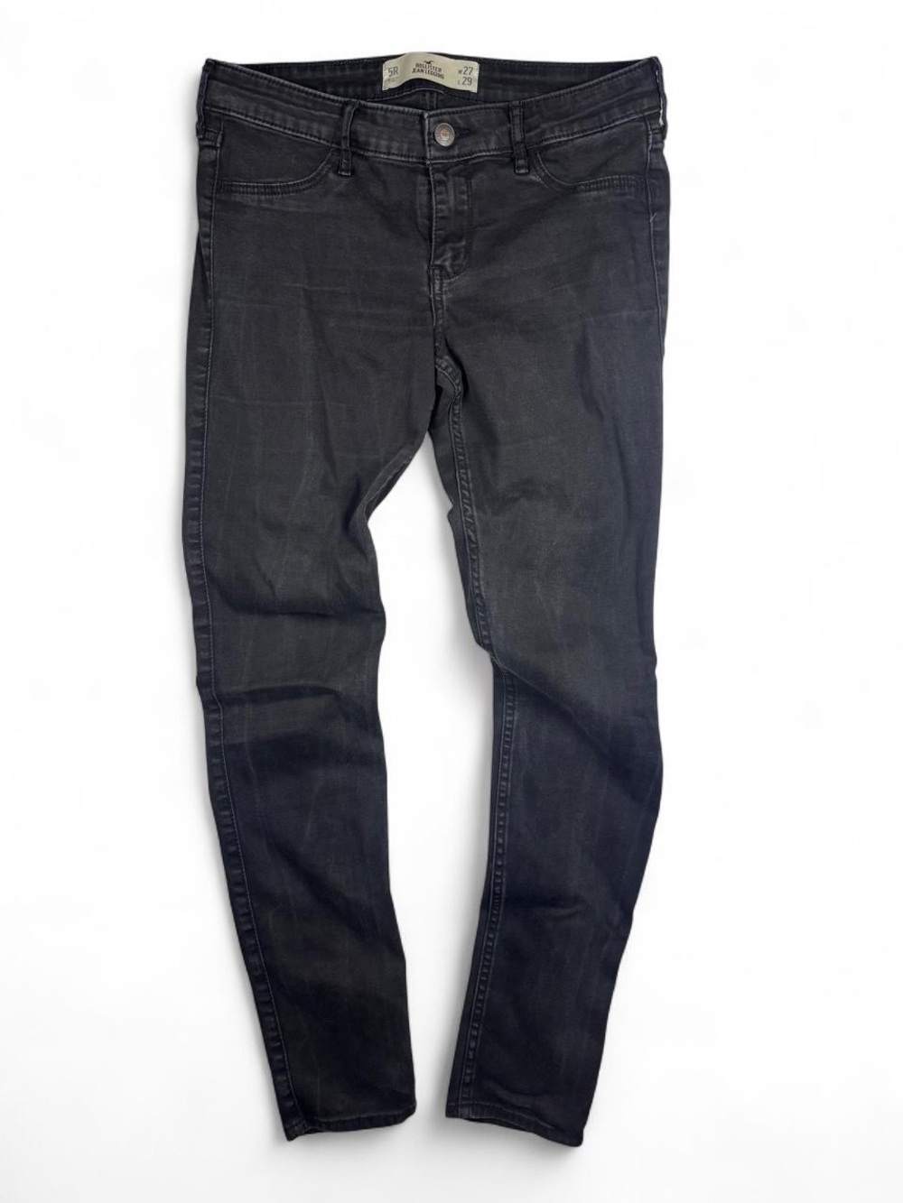 Hollister Faded Black Jean Leggings Skinny Denim Pants Size 5R W27 L29